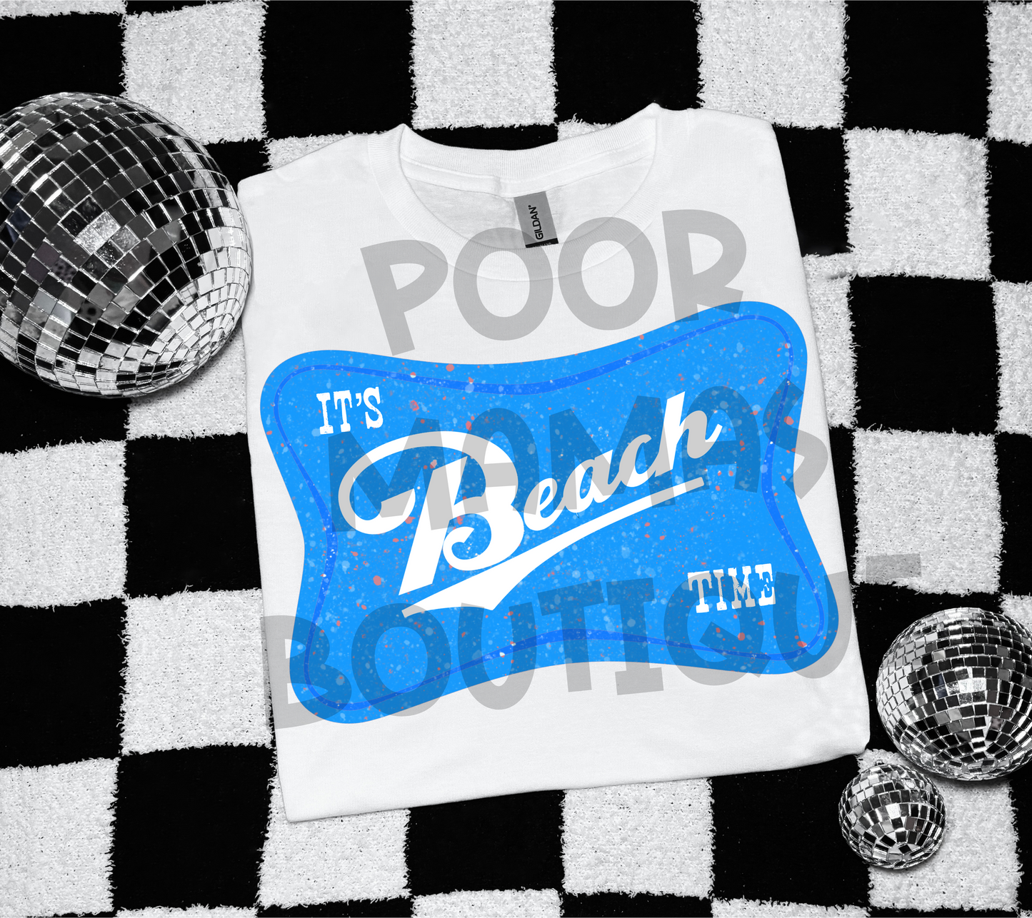 Its beach time retro trendy summer beer digital download png