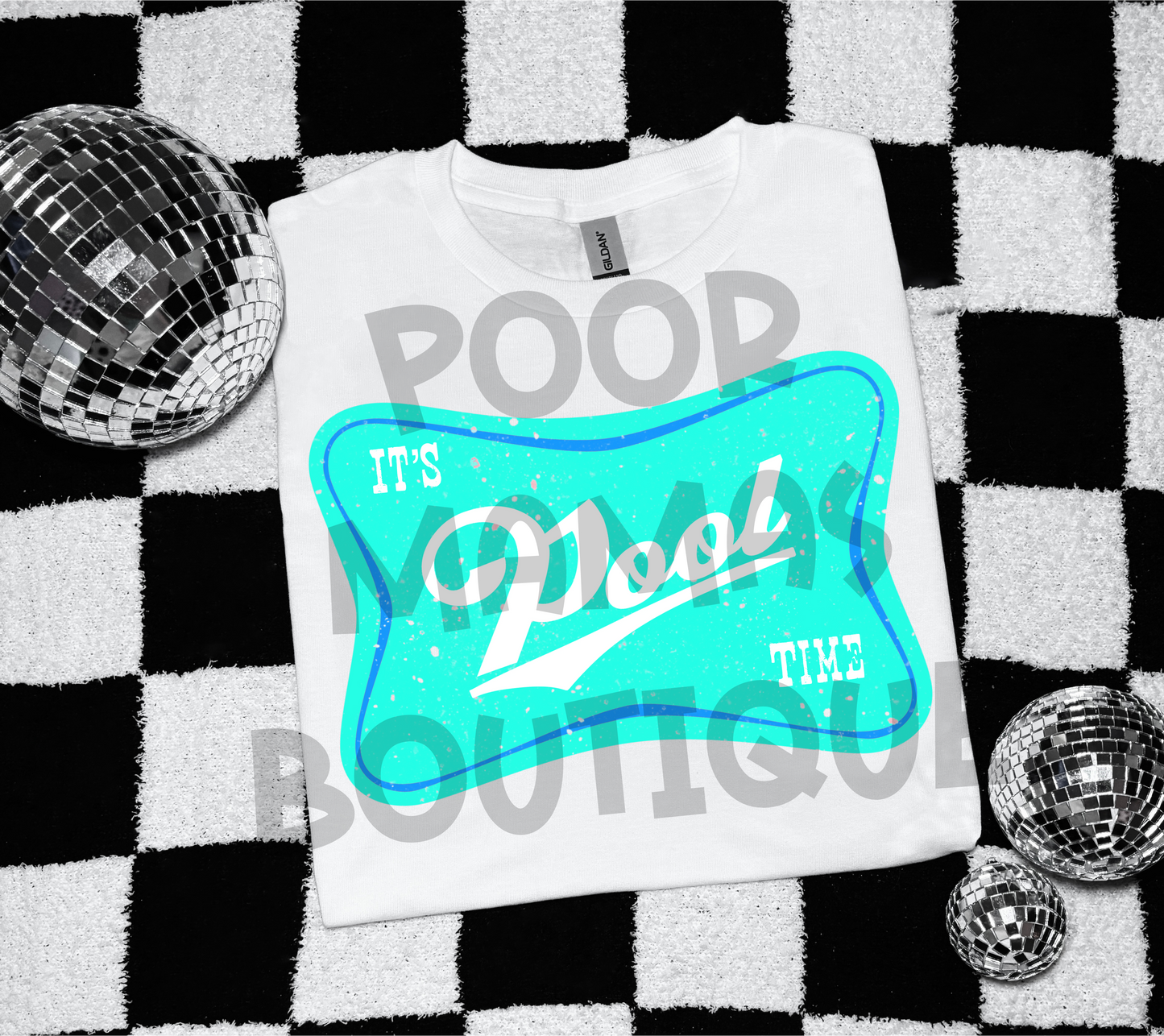 Its pool time retro trendy summer beer digital download png