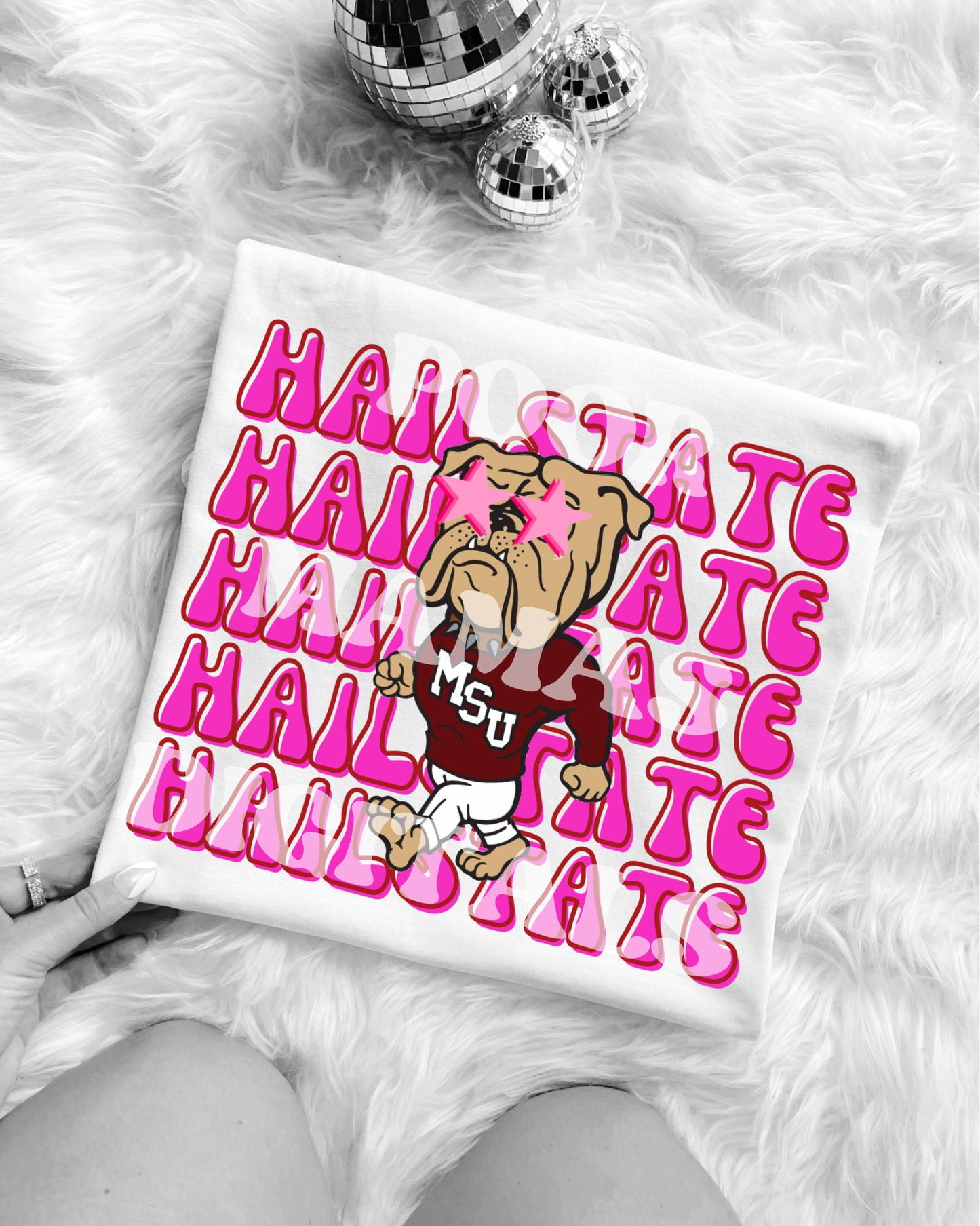 Msu bulldogs preppy gameday Graphic T-Shirt Design DIGITAL DOWNLOAD FILE PNG