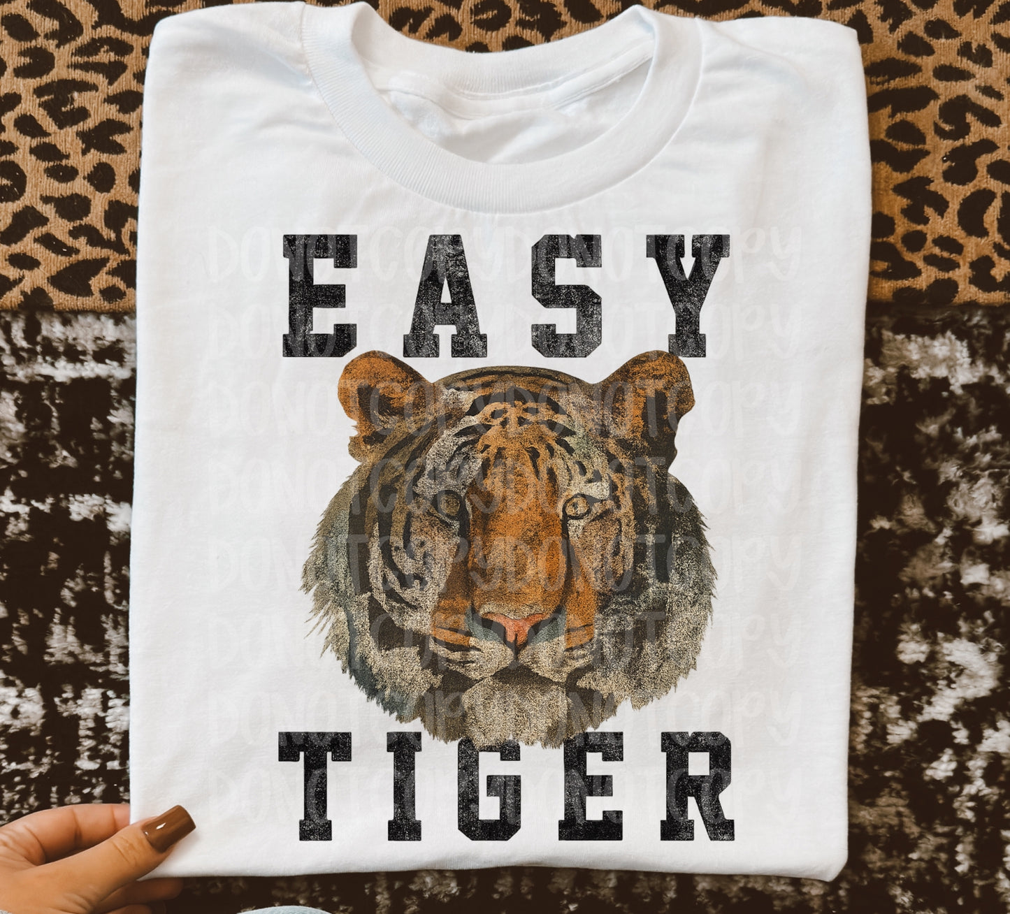 Easy tiger vintage retro digital download png