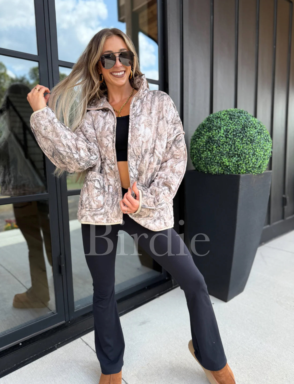 BIRDIE PREORDER 2ND CUT Cozy Cloud Jacket in Dark Camo