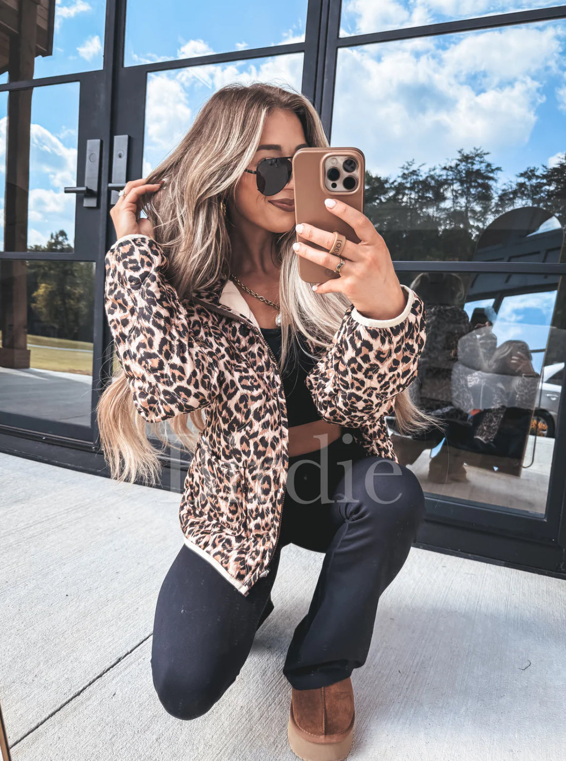BIRDIE PREORDER Cozy Cloud Jacket in Leopard