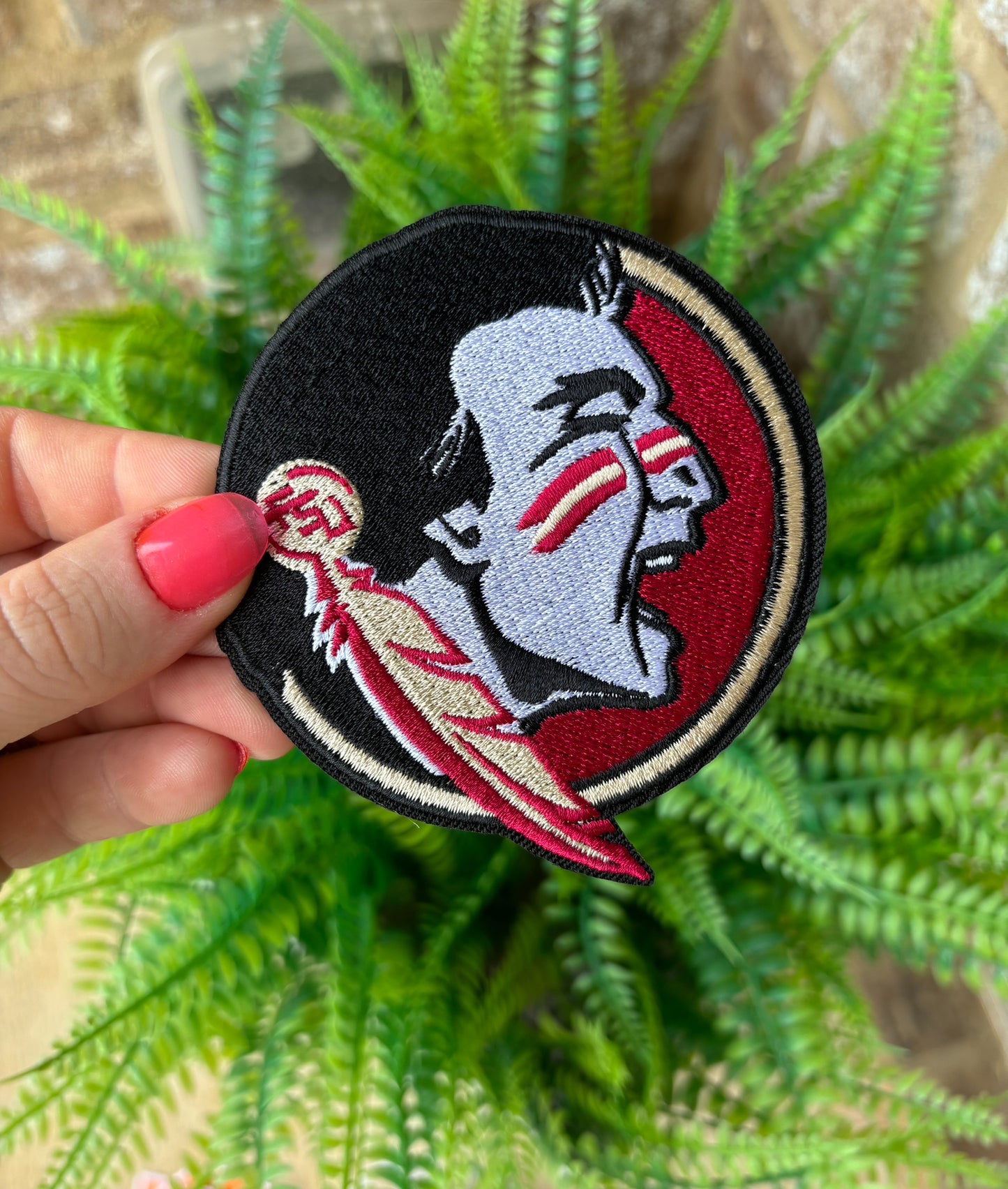 FSU Seminoles Embroidered Iron on Trucker hat patch