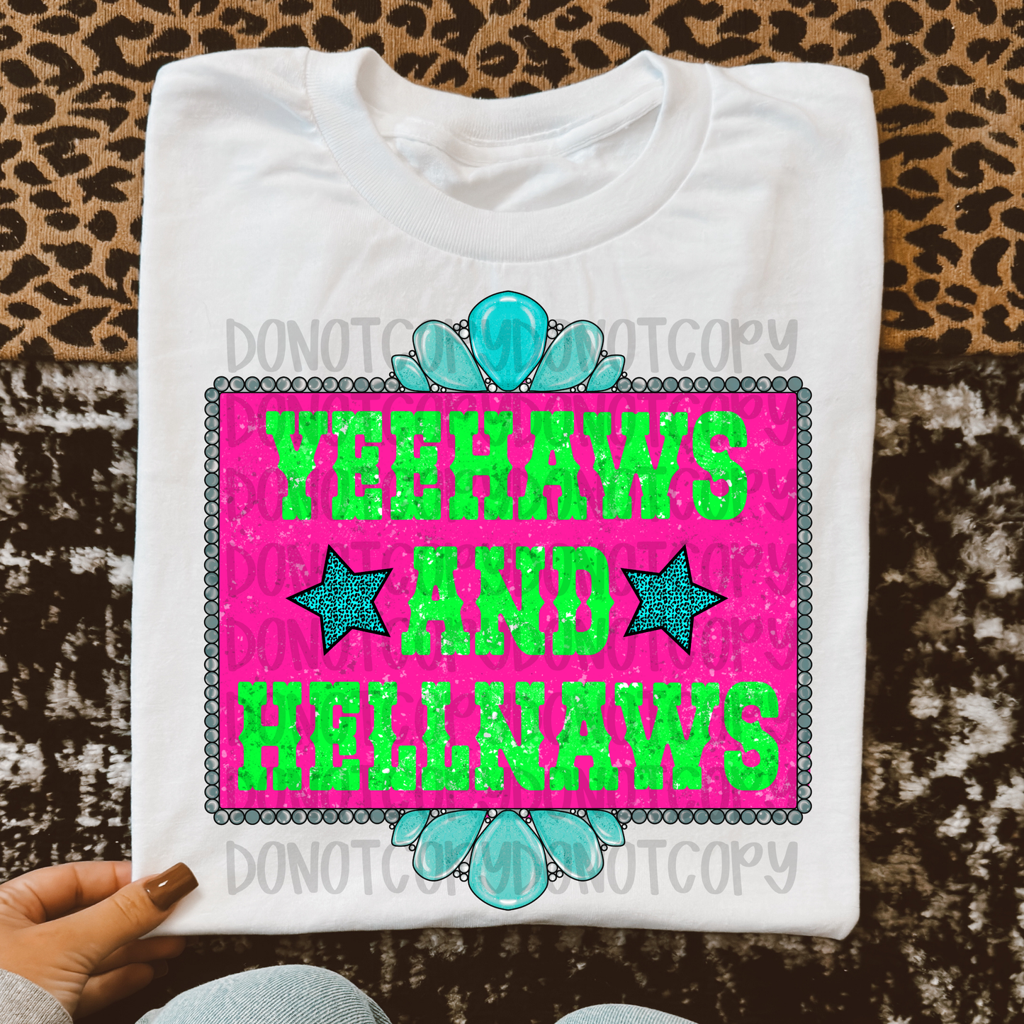 Yeehaws and hellnaws digital download png design