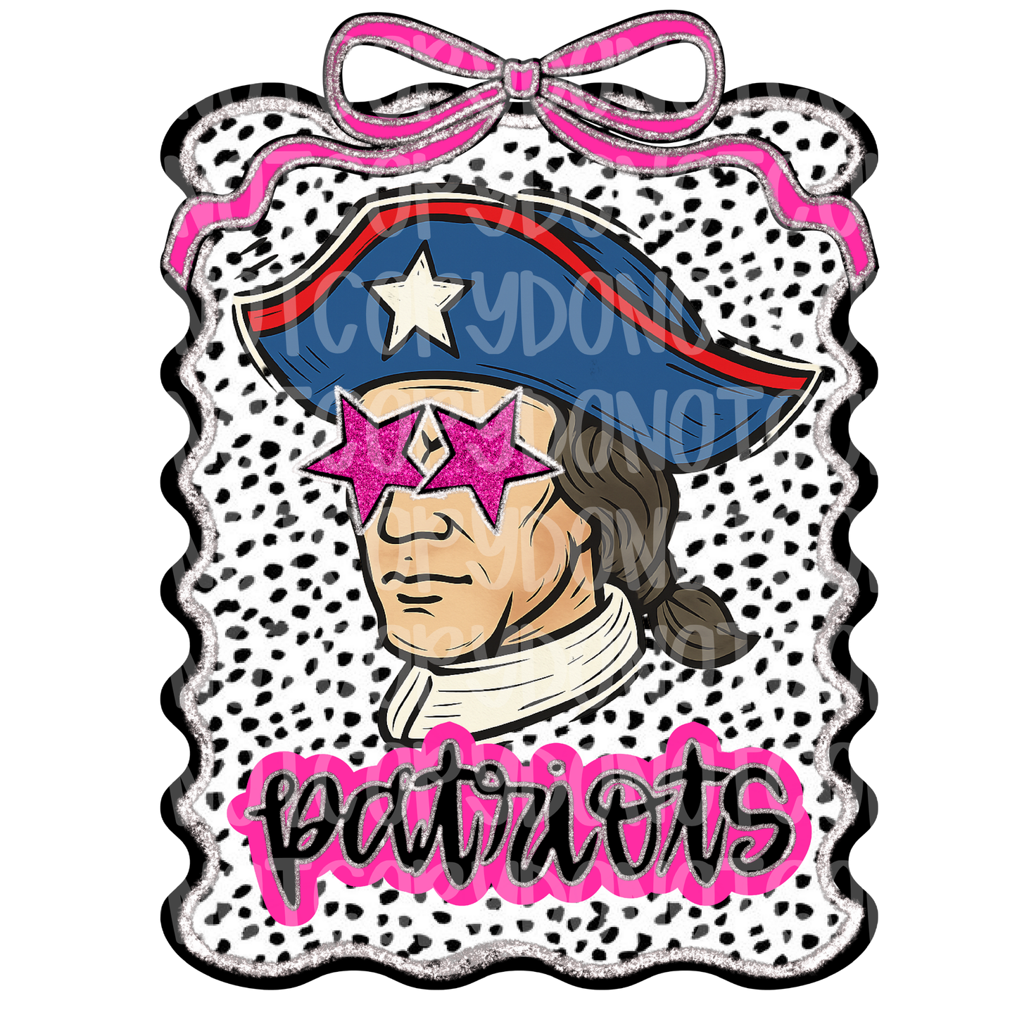 Preppy patriots mascot digital download png