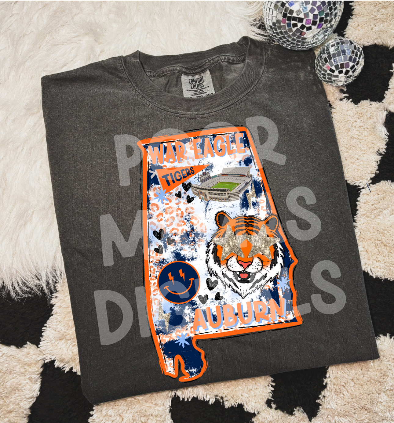 Auburn tigers custom preppy gameday digital download png