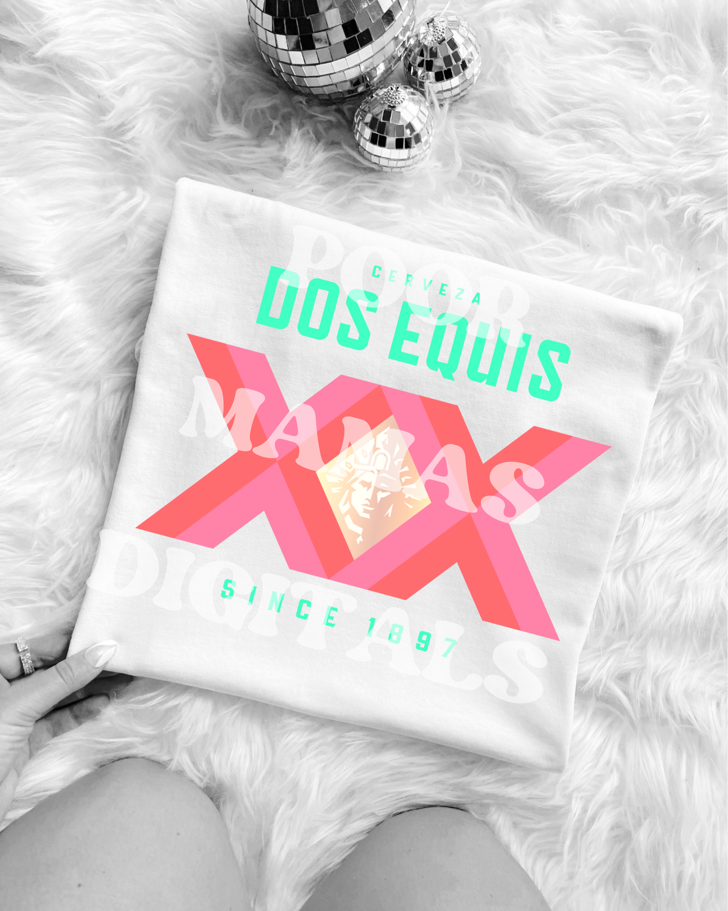 Dos Equis Beer Preppy Retro Graphic T-Shirt Design DIGITAL DOWNLOAD FILE PNG