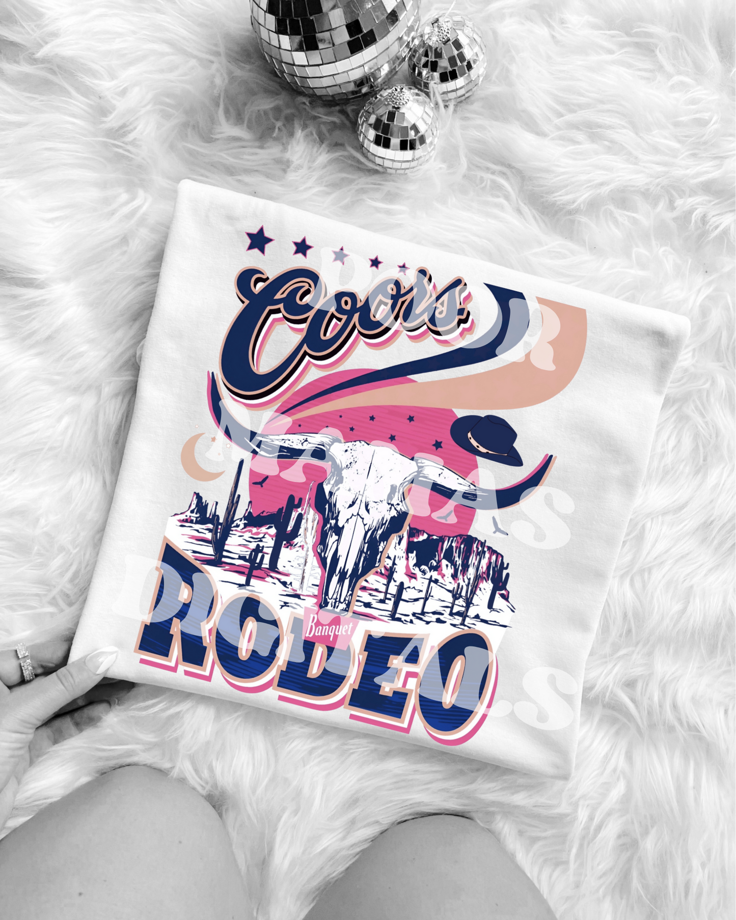 Coors Western Cow Skull Beer Graphic T-Shirt Design DIGITAL DOWNLOAD FILE PNG