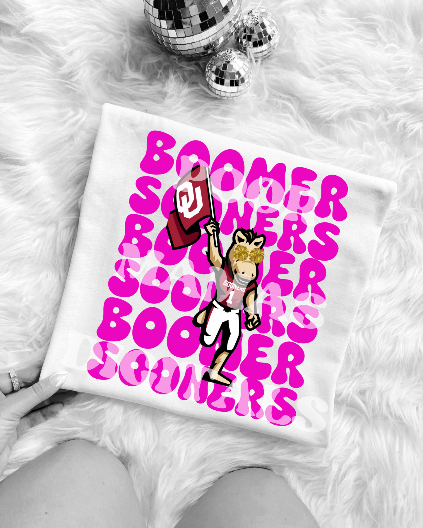 Boomer Sooner Retro Preppy Mascot Gameday Graphic T-Shirt Design DIGITAL DOWNLOAD FILE PNG