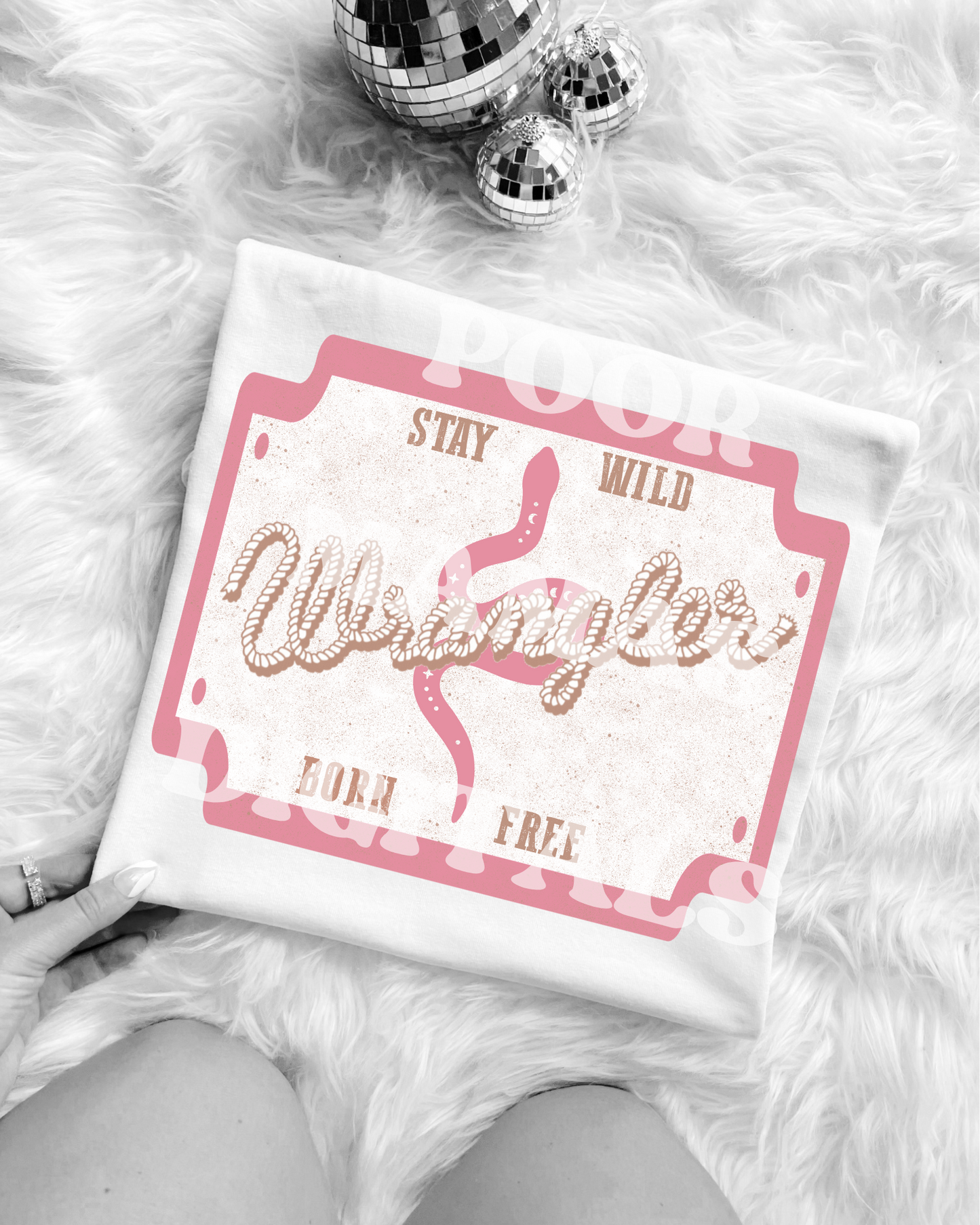 Pink Preppy Western Wrangler Distressed Grunge DIGITAL FILE PNG