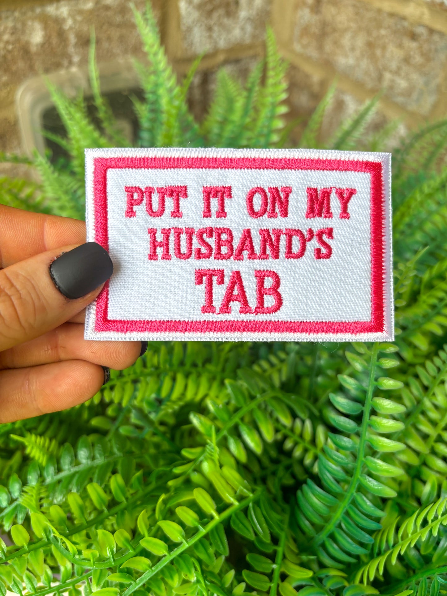 Put it on my husbands tab embroidered iron on trucker hat patch