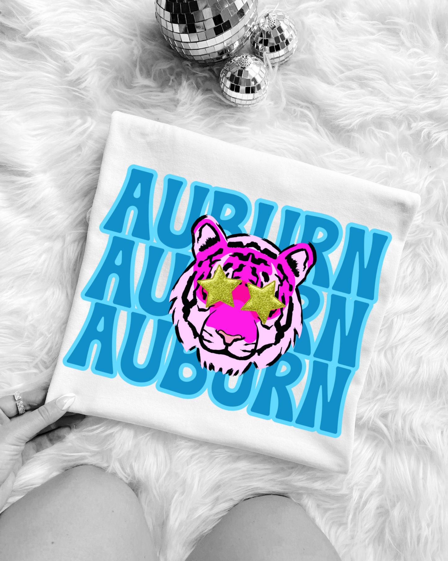 Auburn Preppy Mascot Gameday Graphic T-Shirt Design DIGITAL DOWNLOAD FILE PNG