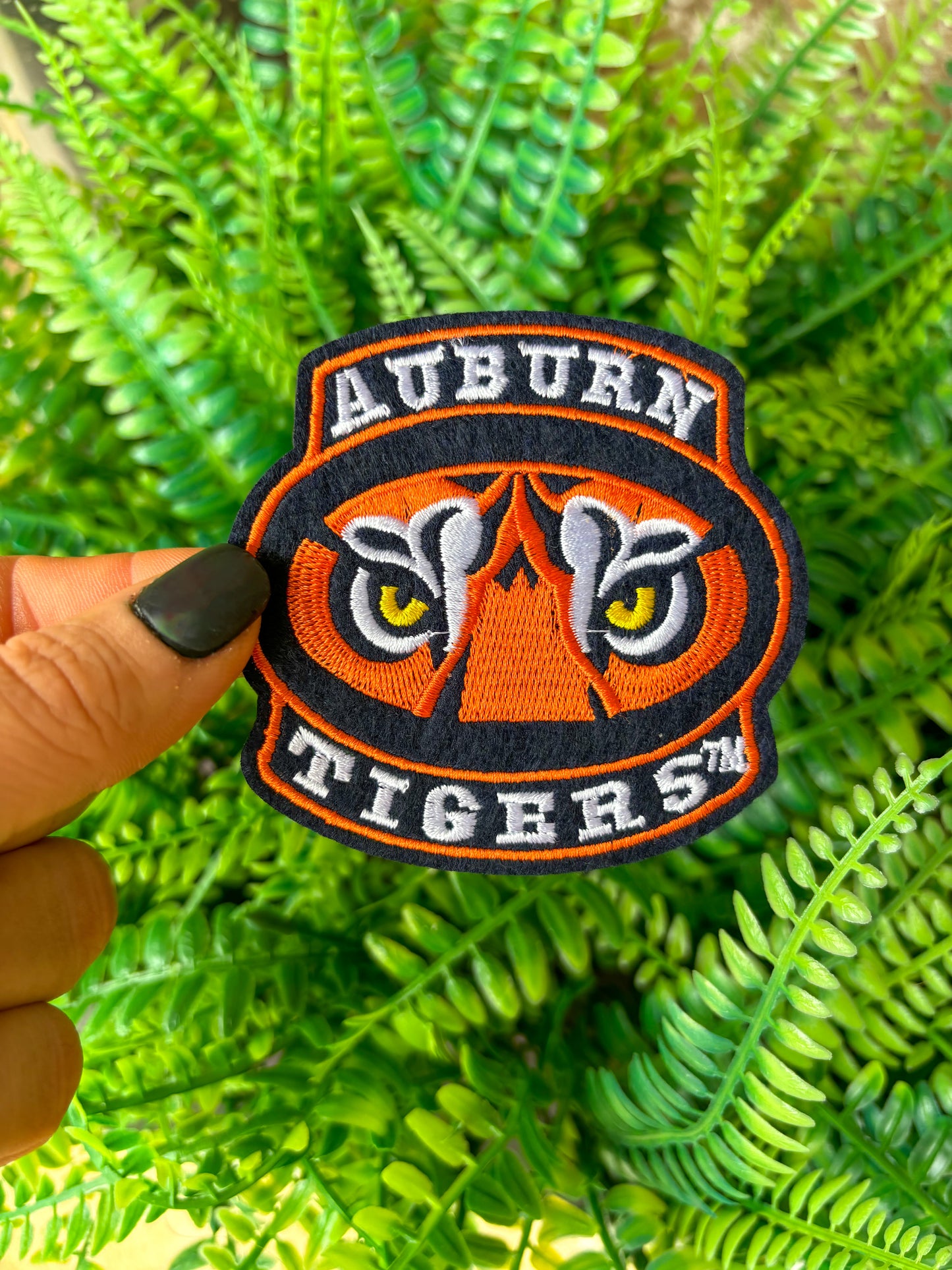 Auburn Tigers embroidered iron on Trucker hat Patch