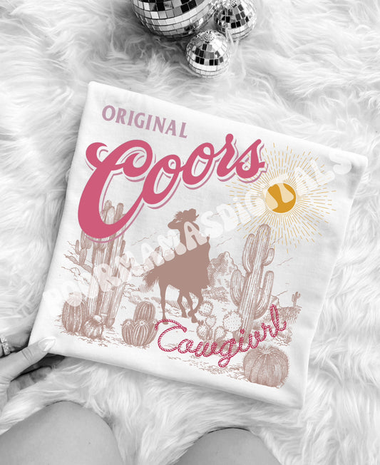 Coors Western Beer Graphic T-Shirt Design DIGITAL DOWNLOAD FILE PNG (Copy)