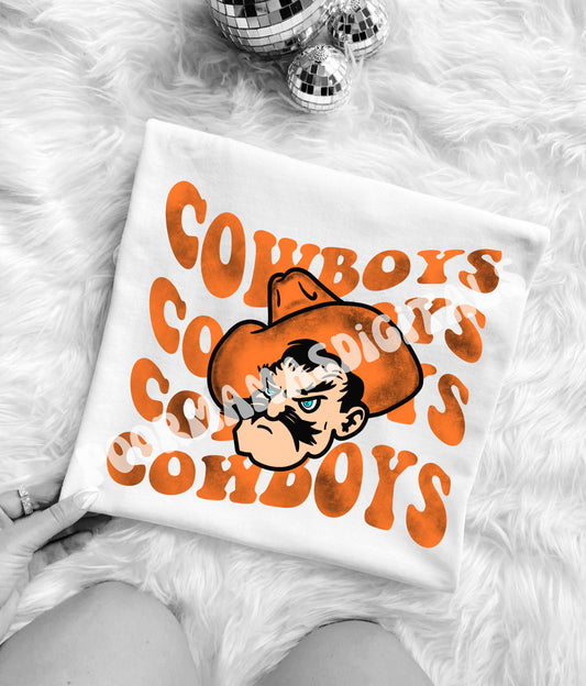 Cowboys gameday grunge Retro Trendy Graphic T-Shirt Design DIGITAL DOWNLOAD FILE PNG (Copy)