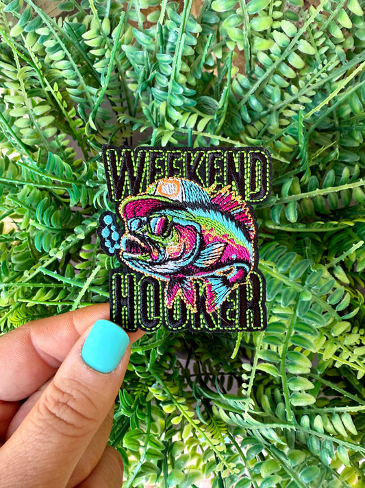 Weekend Hooker iron on patch