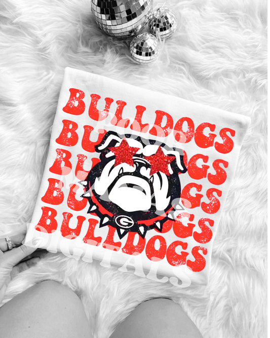 Georgia Bulldogs Preppy Mascot Gameday DIGITAL FILE PNG