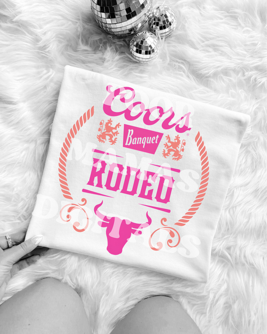 Coors Rodeo Beer Graphic T-Shirt Design DIGITAL DOWNLOAD FILE PNG