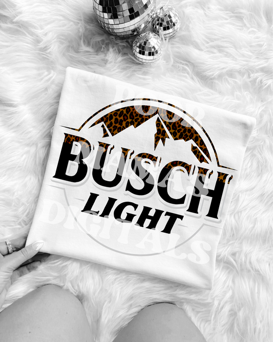 Trendy Beer Leopard Graphic T-Shirt Design DIGITAL DOWNLOAD FILE PNG