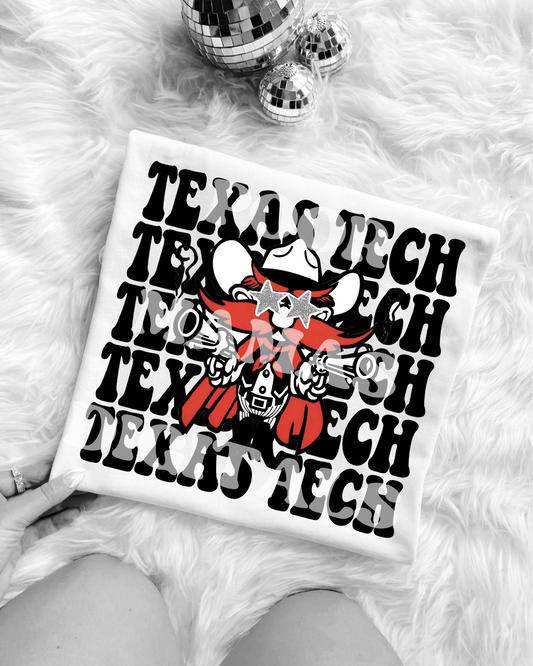 Texas Tech Raiders Wreck Em Preppy Mascot Gameday DIGITAL FILE PNG