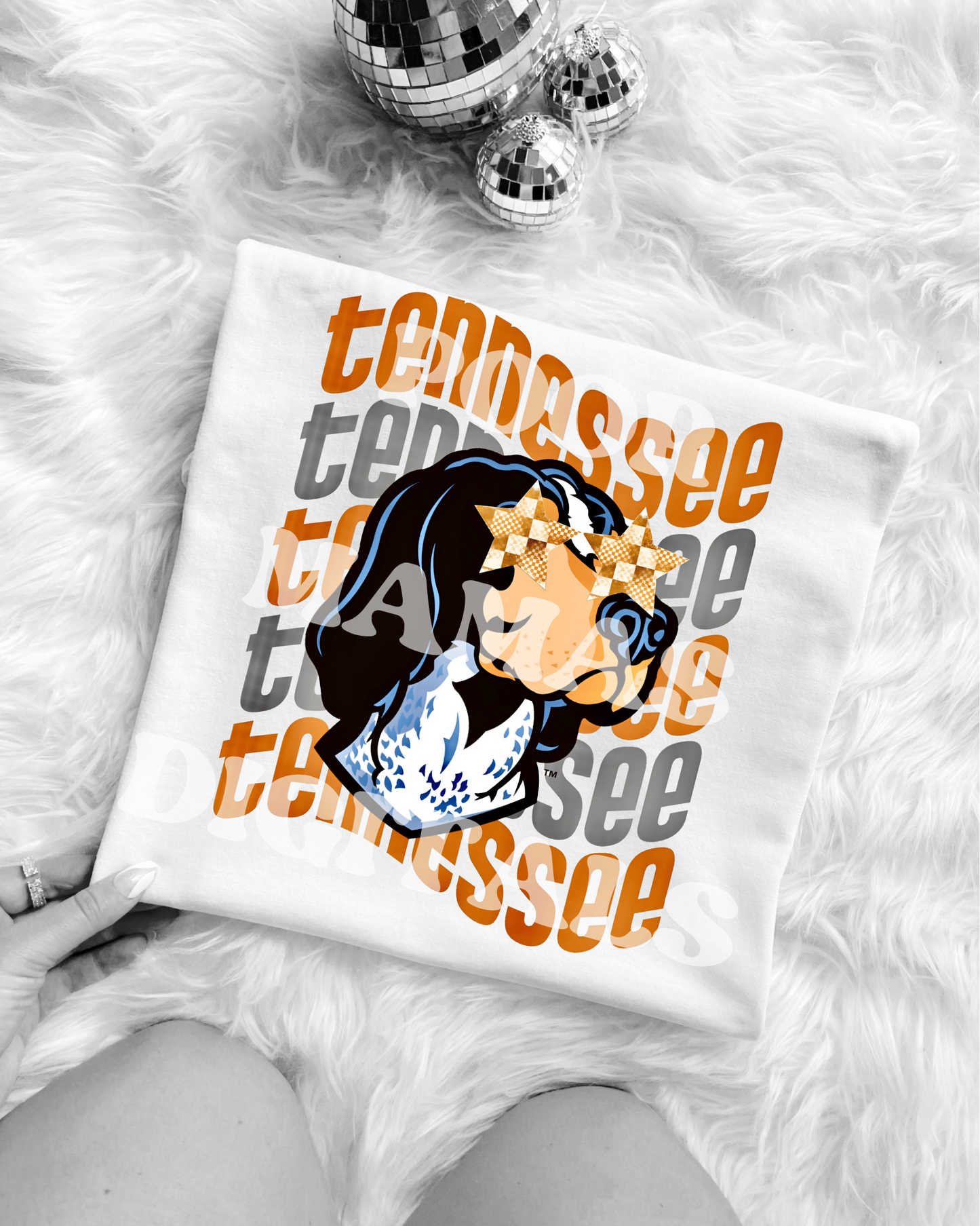 Tennessee Vols Smokey Preppy Mascot Varsity Gameday Graphic T-Shirt Design DIGITAL DOWNLOAD FILE PNG