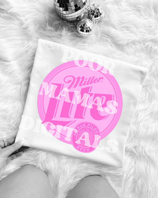 Pink Preppy Pink Miller beer DIGITAL FILE PNG