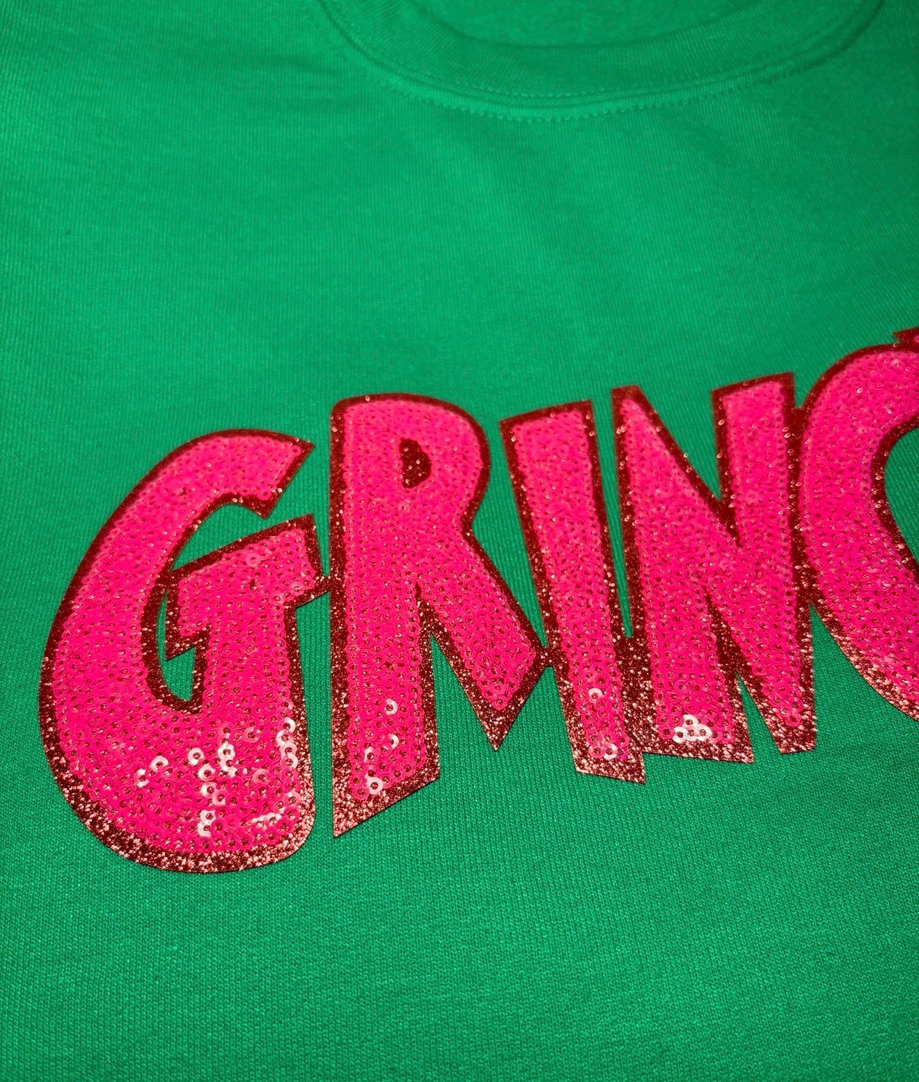 GRINCHY Sequin Christmas Crewneck