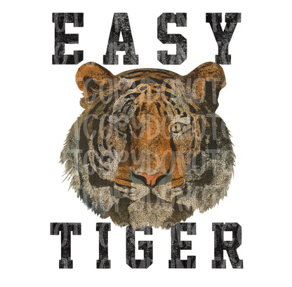 Easy tiger vintage retro digital download png