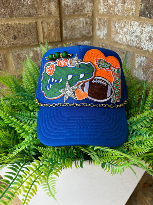 Florida gators custom gameday football trucker hat