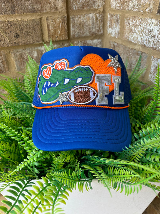 Florida gators custom gameday football trucker hat