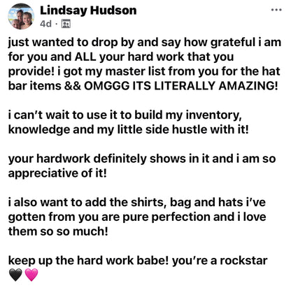 Trucker Hat Master Vendors List