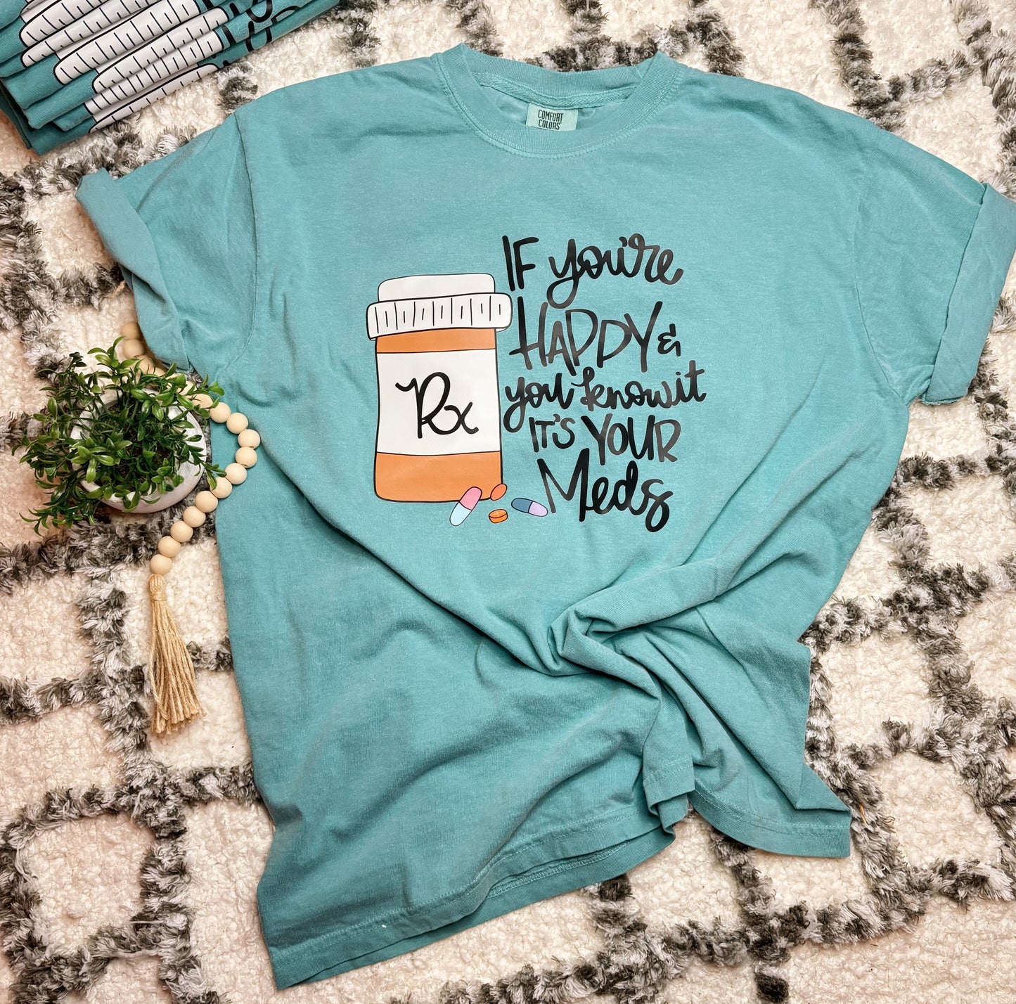 Comfort Colors Happy Pills Tee