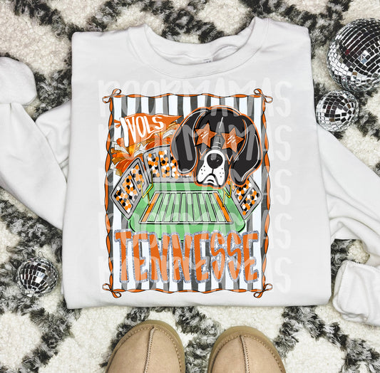 Tennessee Volunteers Stadium PNG | Vols Football Sublimation Design | Digital Download for T-Shirts, Hoodies & Fan Gear
