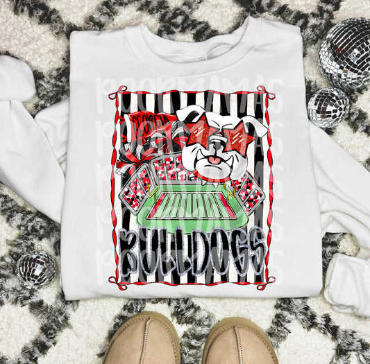 Georgia Bulldogs Stadium PNG | UGA Football Sublimation Design | Digital Download for T-Shirts, Hoodies & Fan Gear