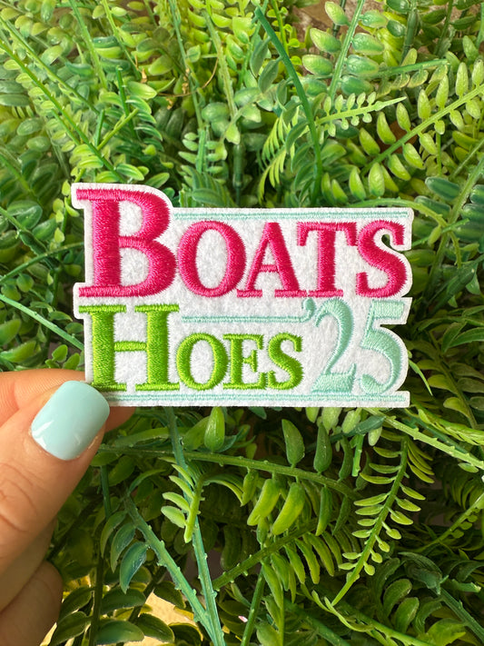 Boats & Hoes 25 summer iron on patch