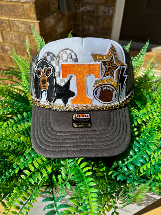 Tennessee Vols preppy mascot custom trucker hat