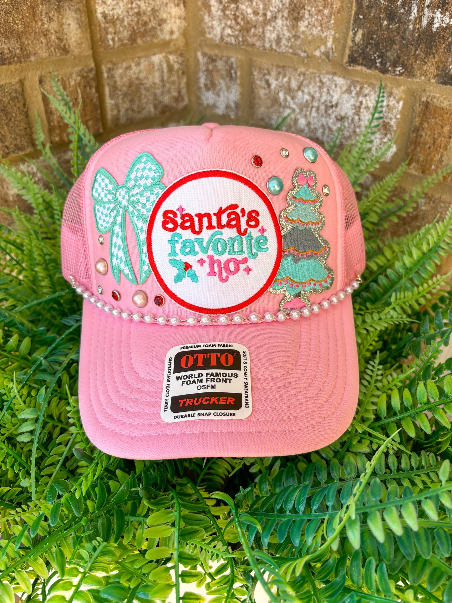 Santa’s favorite ho preppy Christmas trucker hat