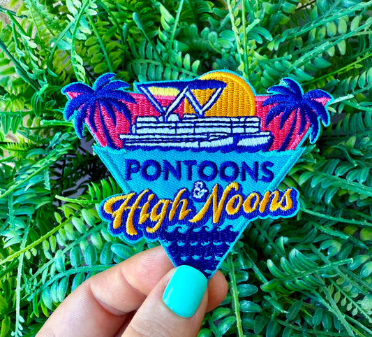 Pontoons and highnoons summer iron on patch