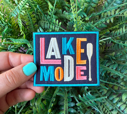 Lake mode summer iron on patch