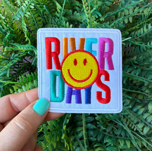 River days summer iron on patch