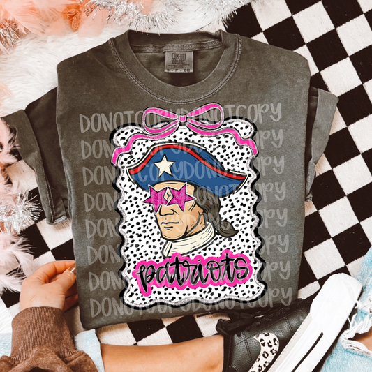 Preppy patriots mascot digital download png