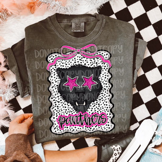 Preppy panthers mascot digital download png