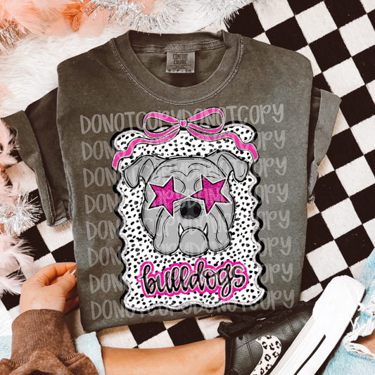 Preppy bulldogs mascot digital download png
