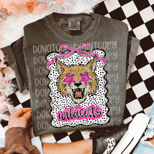 Preppy wildcats mascot digital download png