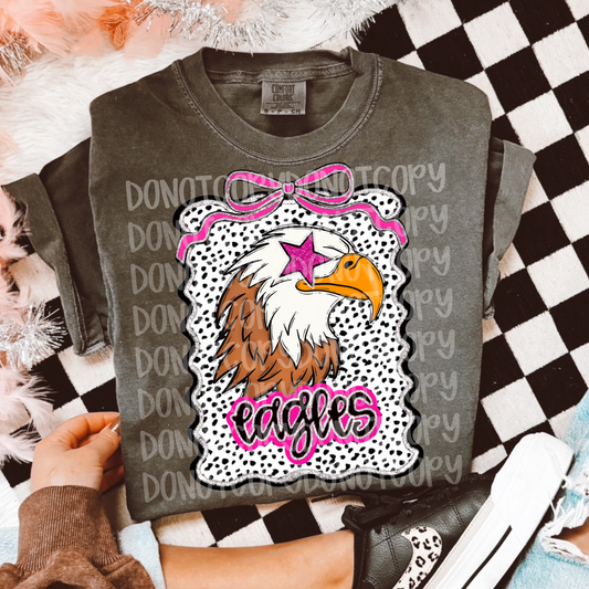 Preppy eagles mascot digital download png