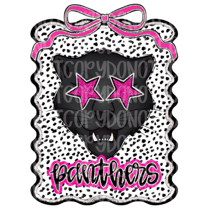 Preppy panthers mascot digital download png