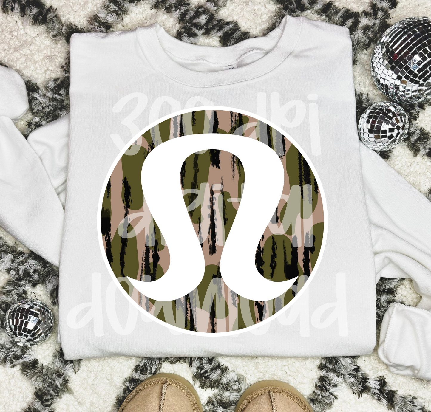 Camoflauge preppy trendy lulu digital download png design