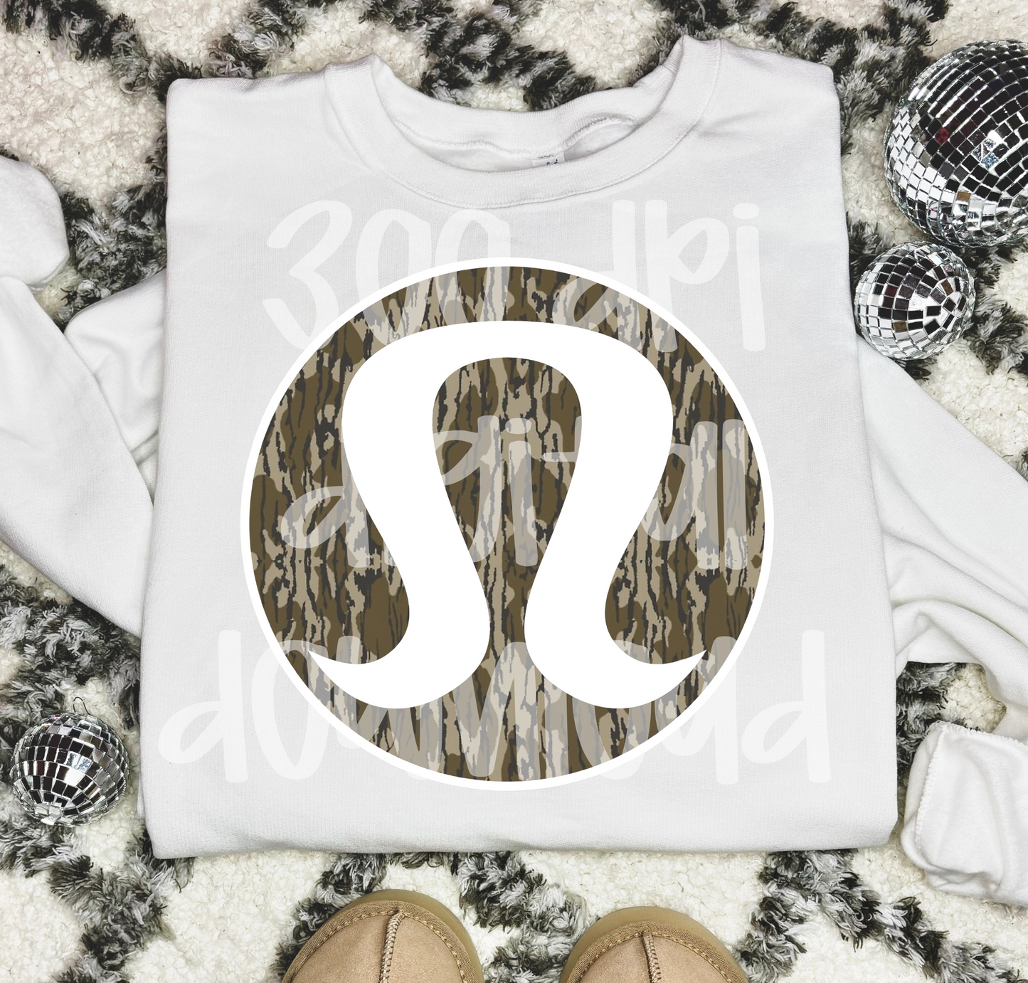 Bottomland camo trendy preppy lulu digital download png design