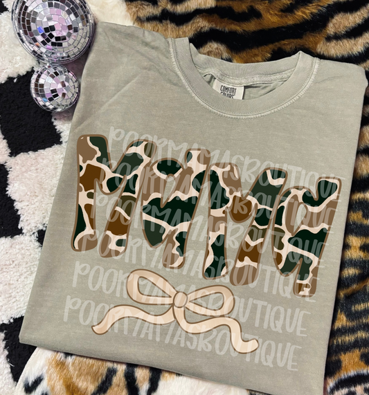 Camo MAMA with Bow PNG • Western Sublimation Digital Download